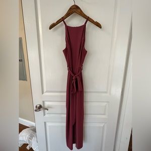 Black Swan Rose high neck high-low skirt ribbed dress - Small